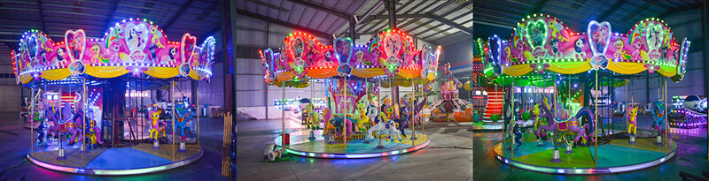 amusement park carousel, kids carousel ride