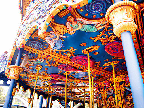 double decker carousel details-jasonrides