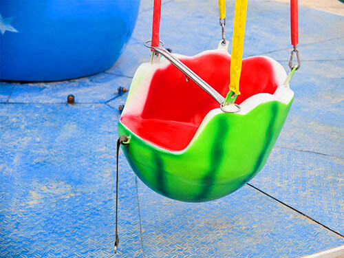 swing ride watermelon seat